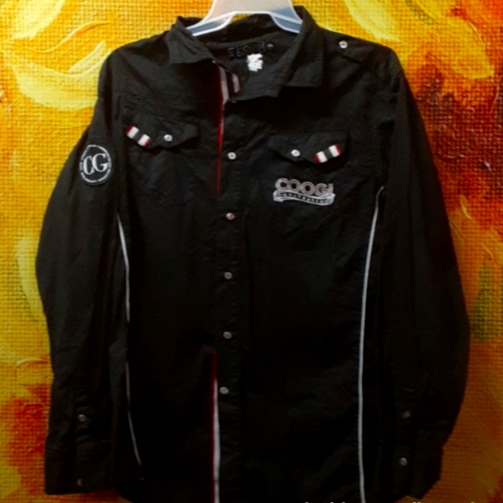 COOGI Australia long sleeve casual button down shirt Size XXL